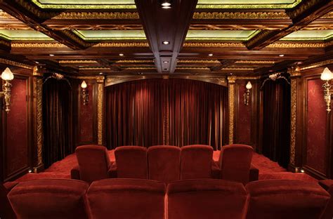 Opulent French-chateau inspired castle in Austin | Home theater room ...