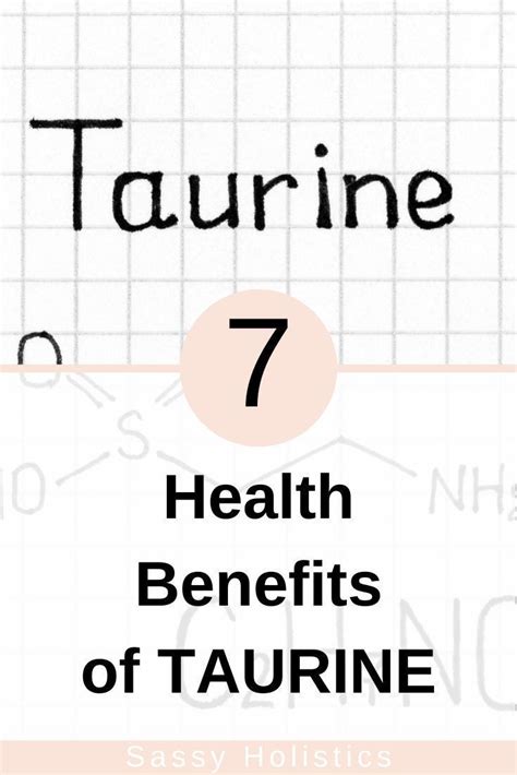 Taurine benefits – Artofit