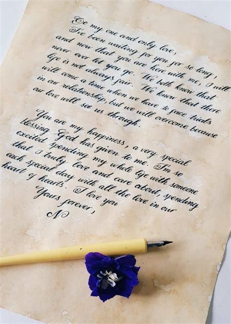 Extra Long Handwritten Antique Looking Letters, Personalized, Antique ...