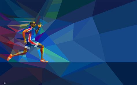 Runner-Rio 2016 Juegos Olímpicos HD Vector Wallpapers Avance | 10wallpaper.com