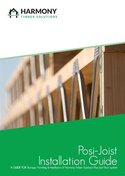 Posi-Joist Installation Guide - Harmony Timber