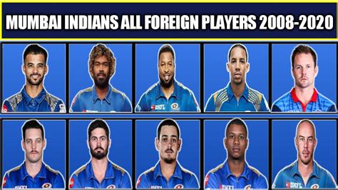 Mumbai Indians All Foreign Players From 2008-2020 | MI All Overseas Players in History of IPL ...