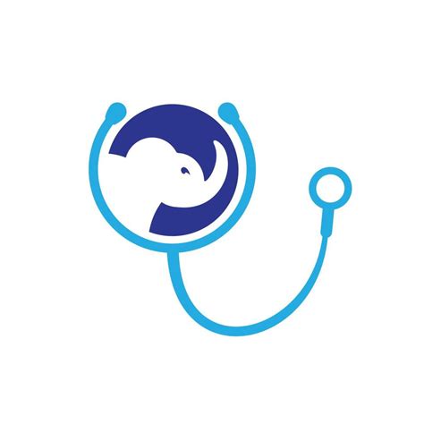 Elephant health and clinic vector logo design template. 10949455 Vector ...