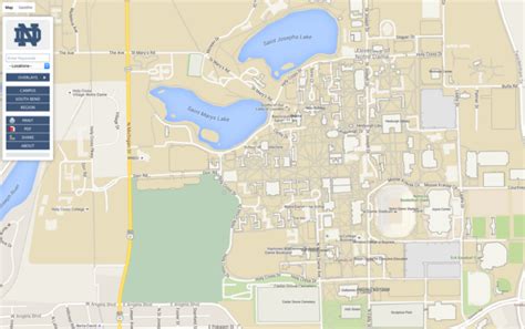 University Of Notre Dame Campus Map – Map VectorCampus Map