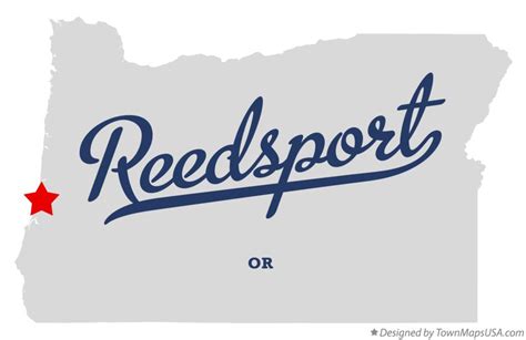 Map of Reedsport, OR, Oregon