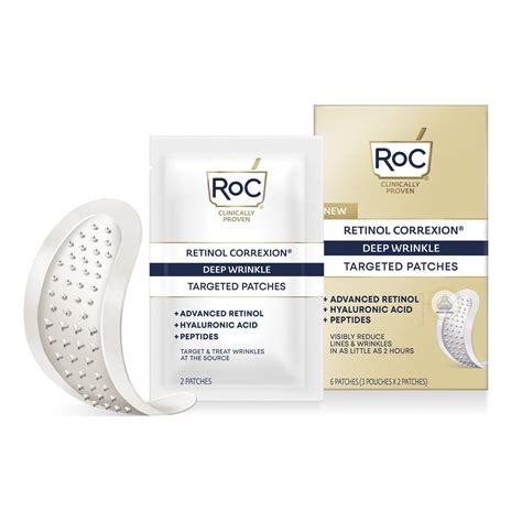 RoC Retinol Correxion Targeted Deep Facial Wrinkle Patches, 6 Ct ...