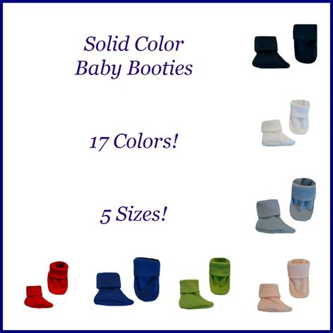 Newborn Preemie Baby Booties 17 Colors 5 Sizes | Jacqui's Preemie Pride