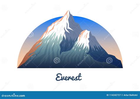 Mount Everest. Peaks and Landscape Early in a Daylight. Travel or ...