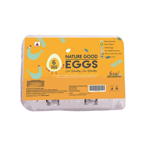 Nature Good White Eggs (6 pieces) Price - Buy Online at Best Price in India