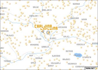 Čapljina (Bosnia and Herzegovina) map - nona.net