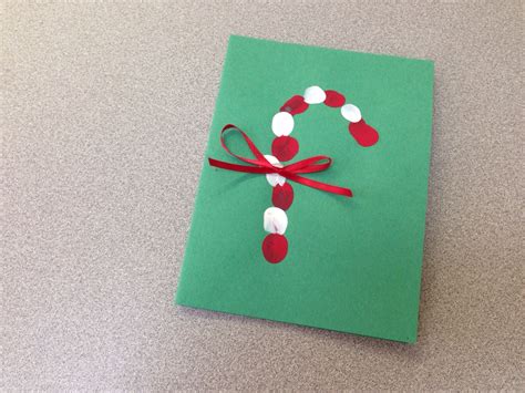 Parent Christmas card-fingerprint candy cane Parents Christmas, Preschool Christmas, Christmas ...