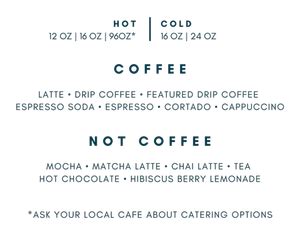 Menu - Summit Coffee