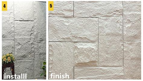 Exterior 1200*600mm decorative wall stone pu panel