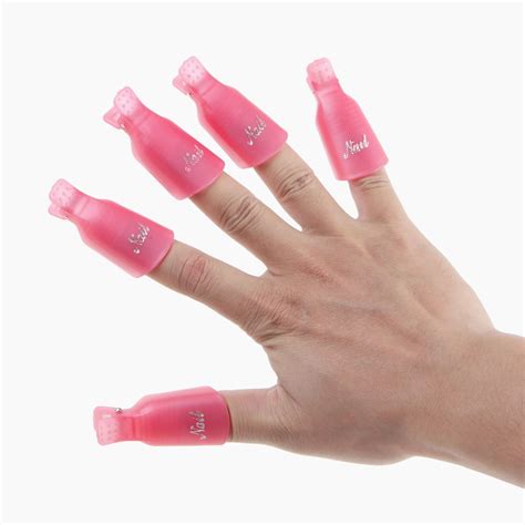 Plastic cleaner nail Soak Off Cap Clip Professional Nail Polish UV Gel Polish Remover Wrap means ...
