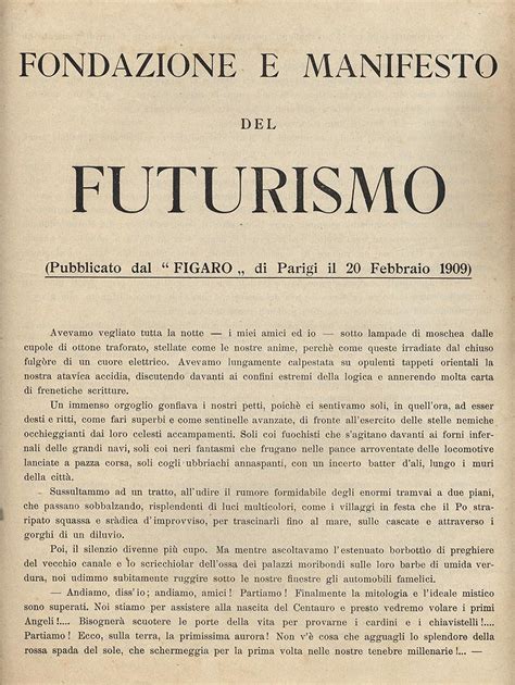 Manifesto of Futurism – Manifesto