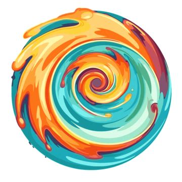 Vortex Clipart Colorful Swirl Slurred Swirl Logo Art Illustration Cartoon Vector, Vortex ...