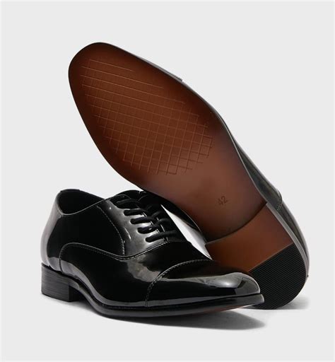 Genuine Patent Leather Formal Shoe – Black – Dxbrunners