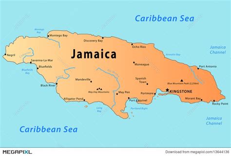 Black River Jamaica Map | Cities And Towns Map