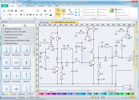 Free electronic circuit diagram/schematic drawing software- | electronic circuit drawing ...