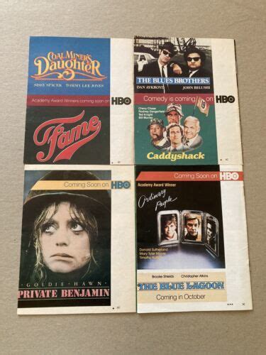 HBO Guide Home Box Office Vintage Movie Schedule Booklets, June 1981 to Sep 1981 | #4580221576