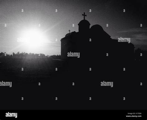 Church in sunset Stock Photo - Alamy