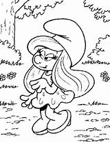 Kids N Fun  Kleurplaat Smurfen Smurfin Cartoon coloring Pages sketch template