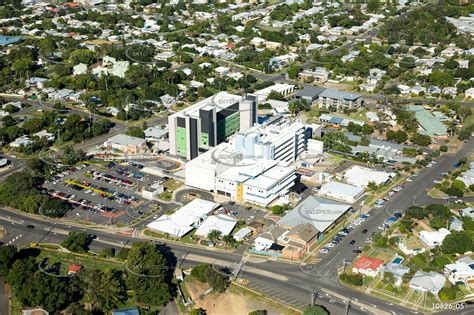 Aerial Photo of Rockhampton Base Hospital Aerial Photography