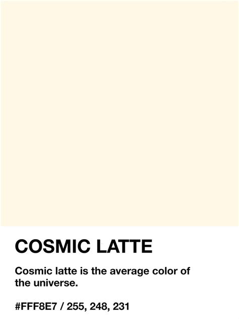 "Cosmic Latte Pantone Swatch" Sticker for Sale by aikaw | Redbubble