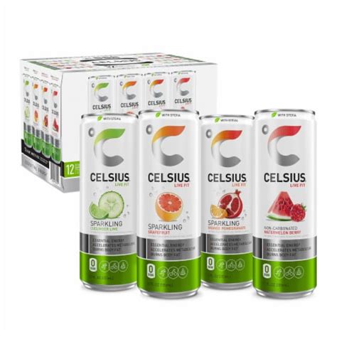 Celsius® Natural Sparkling Energy Drink Variety Pack, 12 cans / 12 fl ...