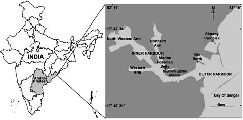 Map of Visakhapatnam harbour. | Download Scientific Diagram