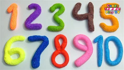 Learn To Count make Numbers with Play Doh | Learn To Count with Playdough | Learn Colors ...