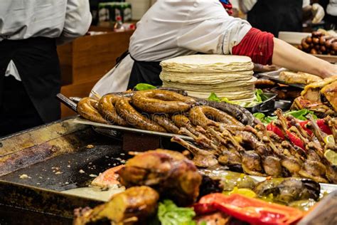 Hungarian Street Food in Budapest Stock Image - Image of pastrami, langosch: 140271593