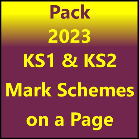 2023 KS1 and KS2 SATs Mark Schemes On a Page | Primary Tools