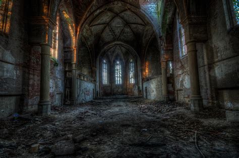 Long dark church Digital Art by Nathan Wright - Pixels