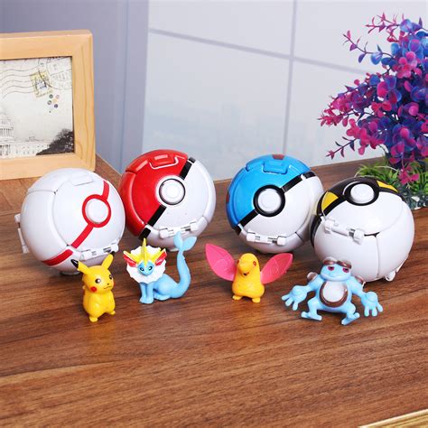 Action Figure Cartoon Kawaii Cute Amazing Pocket Toy Pokemon Ball ...