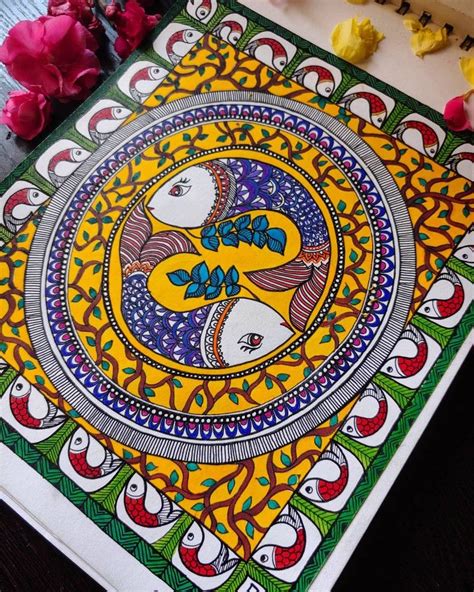 Mithila art | Hand painting art, Mandala design art, Madhubani ...