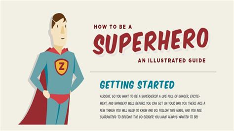 Infographic reveals how to be a superhero | Creative Bloq