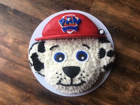 Marshall Paw Patrol Cake | Paw patrol birthday cake, Paw patrol birthday cake diy, Paw patrol cake