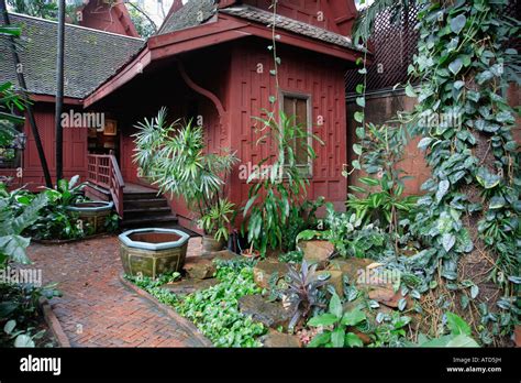 Thailand Bangkok Jim Thompson House garden Stock Photo - Alamy