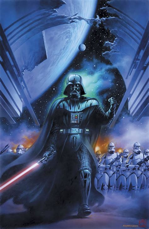 Awesome Star Wars Fan Art By Tsuneo Sanda, Official Lucasfilm & Disney ...