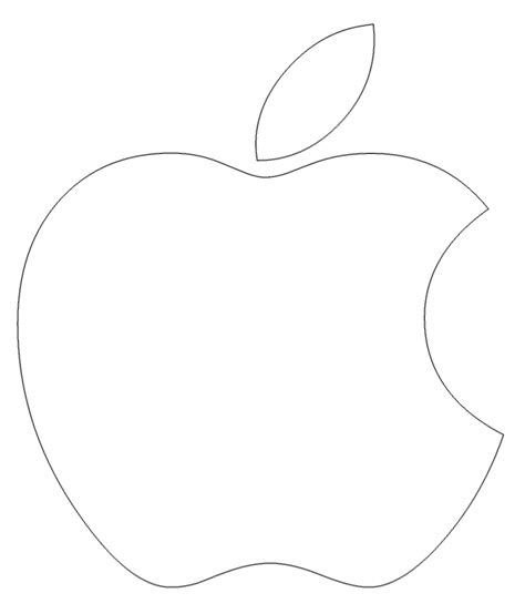 White Apple Logo Transparent Background