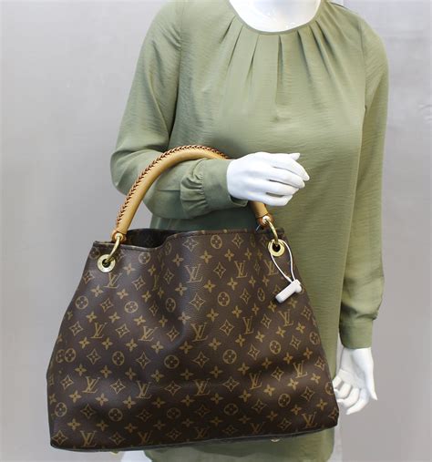 Louis Vuitton Artsy MM Monogram Canvas Tote Handbag