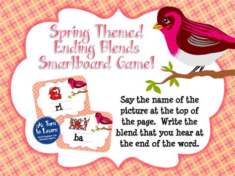 Spring Smartboard Games • A Turn to Learn