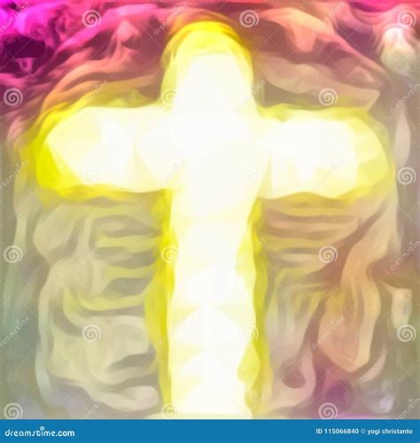 Cross of Jesus Christ Savior Stock Vector - Illustration of christmas, colored: 115066840