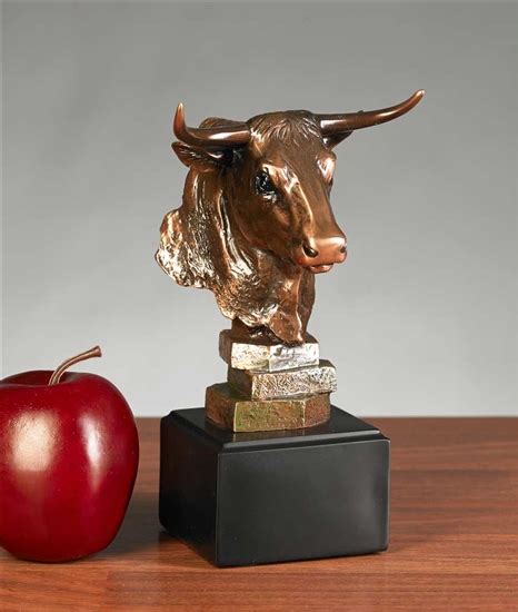 Stock Market Bull Bust Statue | Bull Head Statue