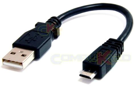 CABLE MICRO USB MACHO A USB MACHO DE 10 CENTIMETROS PARA CELULARES PC – Compukaed