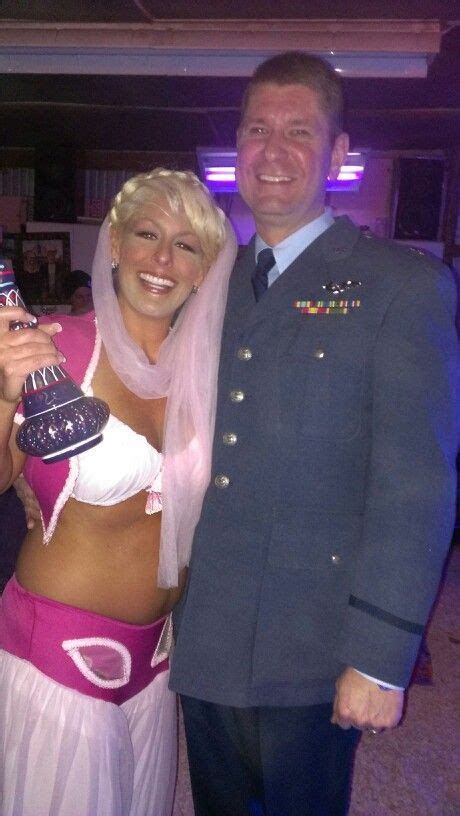 Jeannie & Major Nelson with a 1964 Jim Beam bottle Astronauts Names ...