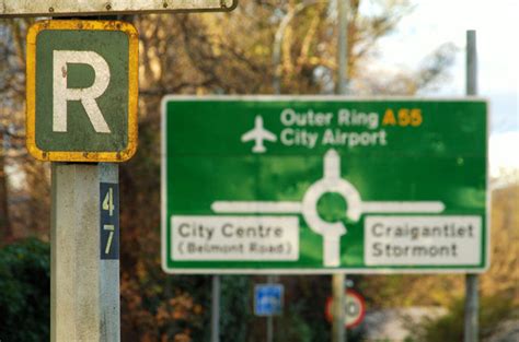 Ring road sign, Belfast © Albert Bridge :: Geograph Britain and Ireland