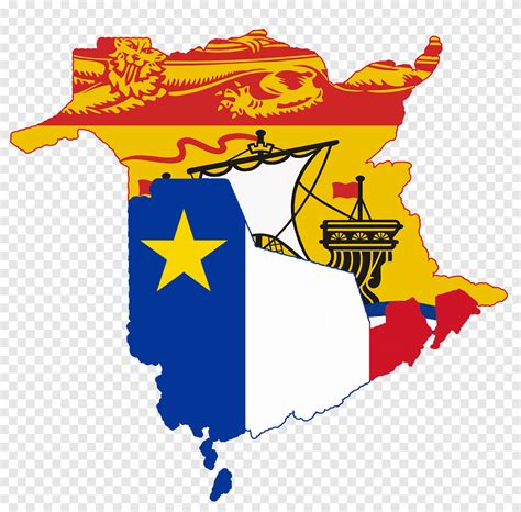 Acadian Peninsula Miramichi Acadians Map, Canada, flag, canada png | PNGEgg