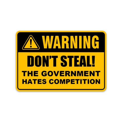 WARNING DON'T STEAL STICKER – stickermize